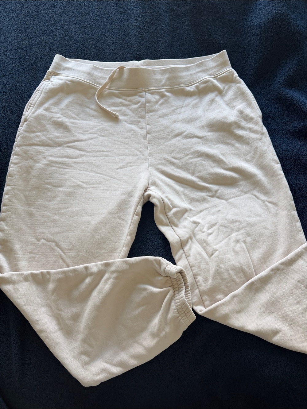 girlfriend collective Cream Cozy Jogger